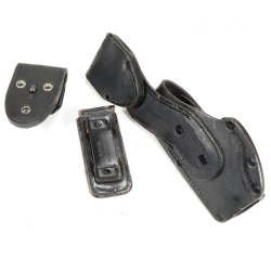GERMAN POLICE HK P7 LEATHER HOLSTER W/ MAG POUCH