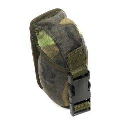 CZECH FOREST CAMO M95 HAND GRENADE POUCH WITH 2 ALICE CLIPS