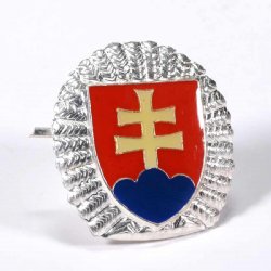 SLOVAKIAN GOLD/SILVER CAP INSIGNIA