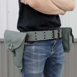 ITALIAN BELT W/ POUCH AND HOLSTER SET, TYPE 1, FOLIAGE GREEN