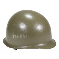 AUSTRIAN OD M1 STEEL HELMET WITH ADJUSTABLE LINER