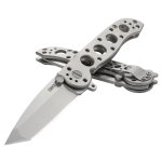 CRKT M16-02SS SIVER TANTO FOLDING KNIFE, 3.06" BLADE