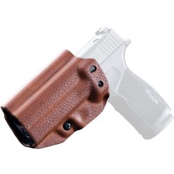 MISSION FIRST TACTICAL HYBRID HOLSTER, IWB, AMBI, FITS SIG P365 X-MACRO, BROWN