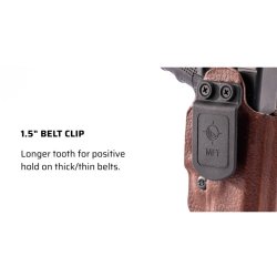 MISSION FIRST TACTICAL HYBRID HOLSTER, IWB, AMBI, FITS SIG P365 X-MACRO, BROWN