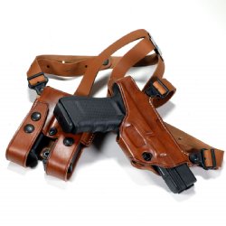 GALCO MIAMI CLASSIC SHOULDER HOLSTER FOR GLOCK 20 20SF 21 29 30, TAN