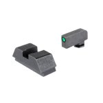 AMERIGLO 1L TALL OPTIC COMPATIBLE SIGHT SET FOR GLOCK 43X/48 MOS, GREEN TRITIUM W/ BLACK OUTLINE, BLACK REAR, 