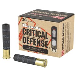 HORNADY CRITICAL DEFENSE 410GA, 2.5 INCH TRIPLE DEFENSE, 20RD/BOX