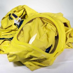 CZECH YELLOW 1-PC CHEMICAL SUIT WITH BOOTS, BAG AND GLOVES