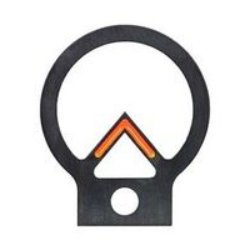 HK CHEVRON FRONT SIGHT BLADE (ORANGE)