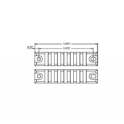 G36 2-PIECE SHORT PICATINNY RAIL SET, UTG