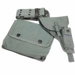 ITALIAN BELT W/ POUCH AND HOLSTER SET, TYPE 2, FOLIAGE GREEN