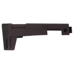 B5 SYSTEMS AK FOLDING STOCK, COLLAPSIBLE, FITS 5.5MM FOLDING TRUNNION, PLUM