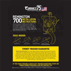 TIMNEY REMINGTON MODEL 700 ELITE HUNTER V2 ADJUSTABLE TRIGGER