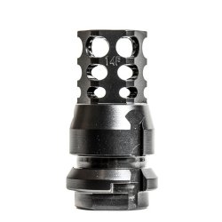 JMAC CUSTOMS 360 MUZZLE BRAKE 14-1LH FACEMOUNT, KEYMOUNT