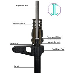 JMAC CUSTOMS 360 MUZZLE BRAKE 1/2-28, X37 FACEMOUNT