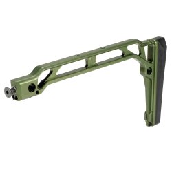 JMAC CUSTOMS SS-9RP 1913 FOLDING STOCK WITH RUBBER BUTTPAD, GREEN