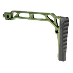 JMAC CUSTOMS SS-9RP FOR 4.5MM FOLDING AK WITH RUBBER BUTTPAD, GREEN