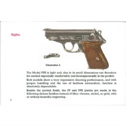 WALTHER PP PPK OPERATORS MANUAL, IN ENGLISH