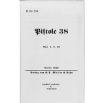 P38 MANUAL, WWII GERMAN ARMY ISSUE IN ENGLISH