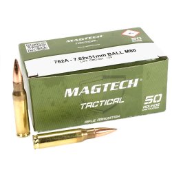 MAGTECH 7.62X51 M80 BALL 147GR FMJ, 50RD BOX