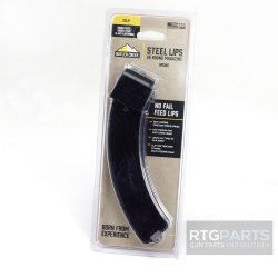 BUTLER CREEK STEEL FEED LIPS 25RD 22LR RUGER 10/22 MAGAZINE, CLEAR SMOKE