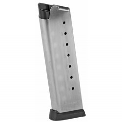 1911 GOVERNMENT .45ACP 8RD NICKEL MAGAZINE, MEC-GAR