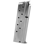 1911 GOVERNMENT 10MM 8RD NICKEL MAGAZINE, MEC-GAR