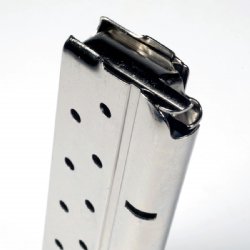 1911 GOVERNMENT 10MM 8RD NICKEL MAGAZINE, MEC-GAR