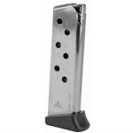 WALTHER PPK/S .380 7RD NICKEL FINGER REST FLOORPLATE MAGAZINE, MEC-GAR