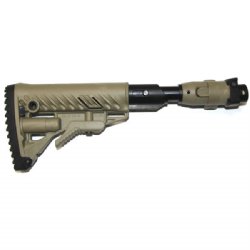 GALIL AR/SAR RECOIL REDUCING M4 FOLDING COLLAPSIBLE BUTTSTOCK, FDE