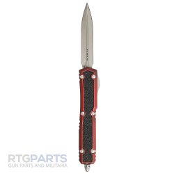 MICROTECH MAKORA SIGNATURE D/E OTF AUTOMATIC KNIFE, RED, 3.4 INCH, APOCALYPTIC, 206-10 APWRDS