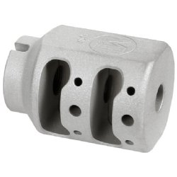 MIDWEST INDUSTRIES ALPHA TANK BRAKE, STAINLESS, 1/2X28