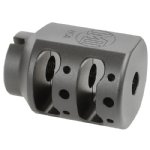 MIDWEST INDUSTRIES ALPHA TANK BRAKE, BLACK NITRIDE, 1/2X28