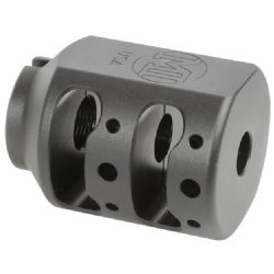 MIDWEST INDUSTRIES ALPHA TANK BRAKE, BLACK NITRIDE, M14X1 LH