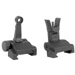 MIDWEST FLIP UP COMBAT RIFLE SIGHT SET, FRONT & REAR BUIS