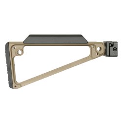 MIDWEST INDUSTRIES TRIANGLE SIDE FOLDING STOCK FOR PICATINNY, FDE