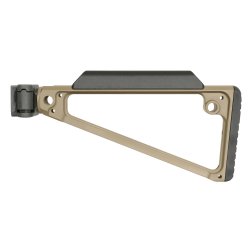 MIDWEST INDUSTRIES TRIANGLE SIDE FOLDING STOCK FOR PICATINNY, FDE