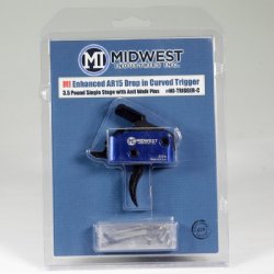 MIDWEST INDUSTRIES ENHANCED 3.5 LB SINGLE STAGE CURVED TRIGGER WITH AMBI SELECTOR LPK