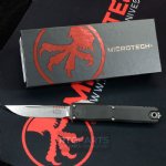 MICROTECH ULTRATECH GEN III ZERO BLADE PLAY OTF AUTOMATIC KNIFE, 3.5" M390 S/E, STONEWASH, 1121-10