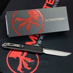 MICROTECH ULTRATECH GEN III ZERO BLADE PLAY OTF AUTOMATIC KNIFE, 3.5" M390 S/E, STONEWASH, 1121-10