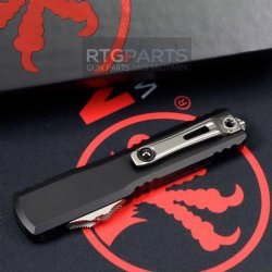 MICROTECH ULTRATECH GEN III ZERO BLADE PLAY OTF AUTOMATIC KNIFE, 3.5" M390 D/E DAGGER, STONEWASH, 1122-10