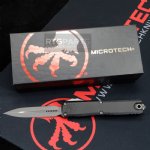 MICROTECH ULTRATECH GEN III ZERO BLADE PLAY OTF AUTOMATIC KNIFE, 3.5" M390 D/E DAGGER, APOCALYPTIC, 1122-10AP