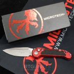 MICROTECH LUDT GEN III AUTO KNIFE, S/E, MERLOT, 3.5 INCH, APOCALYPTIC, 1135-10APMR