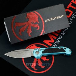 MICROTECH LUDT GEN III AUTO KNIFE, S/E, TURQUOISE, 3.5 INCH, APOCALYPTIC, 1135-10APTQ