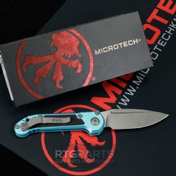 MICROTECH LUDT GEN III AUTO KNIFE, S/E, TURQUOISE, 3.5 INCH, APOCALYPTIC, 1135-10APTQ