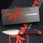 MICROTECH LUDT GEN III AUTO KNIFE, S/E, MERLOT, 3.5 INCH, STONEWASH, 1135-10MR