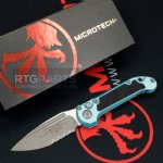 MICROTECH LUDT GEN III AUTO KNIFE, S/E, TURQUOISE, 3.5 INCH, APOCALYPTIC, SERRATED, 1135-11APTQ