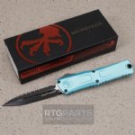 MICROTECH COMBAT TROODON GEN III D/E OTF AUTOMATIC KNIFE, TURQUOISE, 4 INCH, BLACK SERRATED, 1142-3TQ