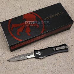 MICROTECH HERA II MINI D/E BAYONET OTF, AUTOMATIC KNIFE, BLACK 30TH ANNIVERSARY, 3 INCH, APOCALYPTIC, 1701M-10AP30