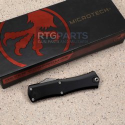 MICROTECH HERA II MINI D/E BAYONET OTF, AUTOMATIC KNIFE, BLACK 30TH ANNIVERSARY, 3 INCH, APOCALYPTIC, 1701M-10AP30